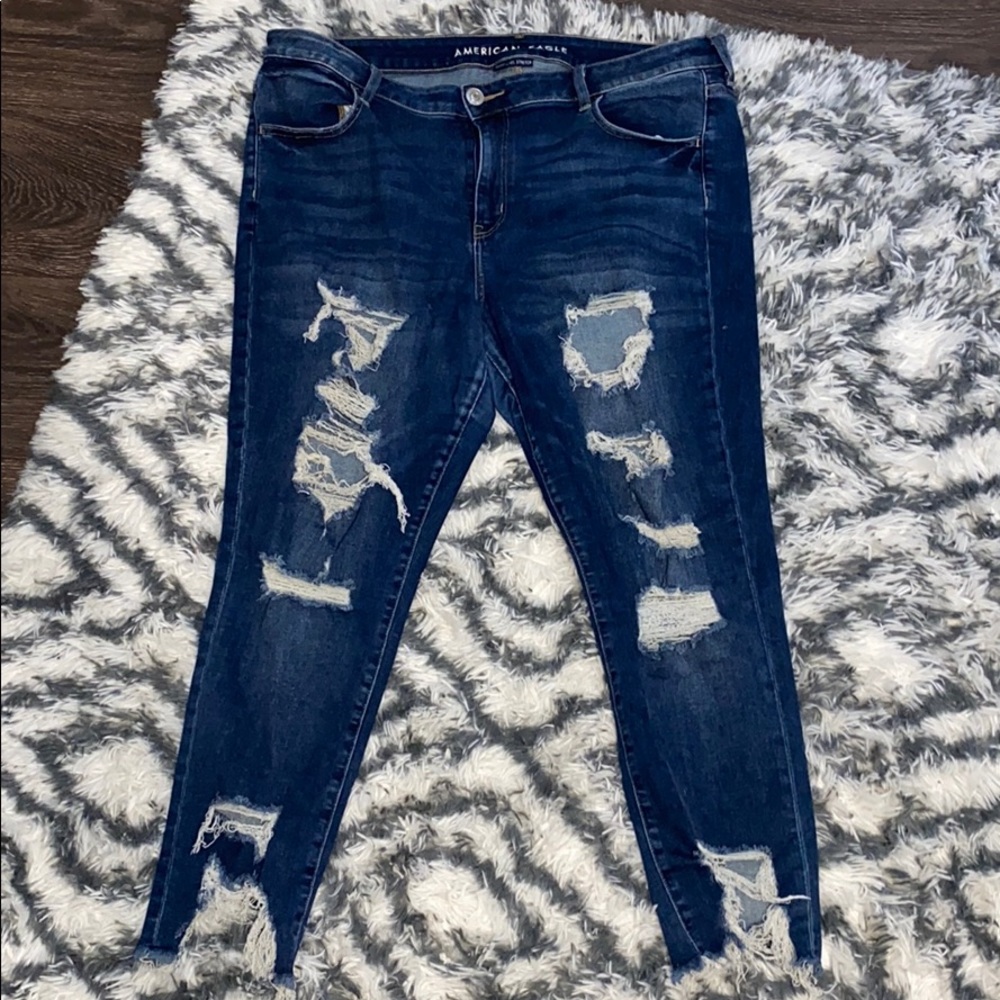 American eagle super stretch high waisted